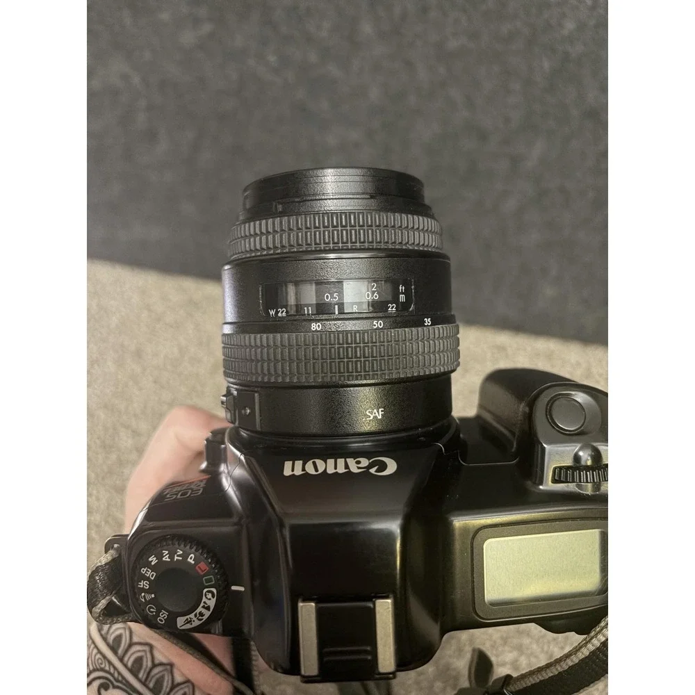 Vintage Canon EOS Rebel II 35mm SLR Film Camera W 35-80mm Lens Auto Focus *read*